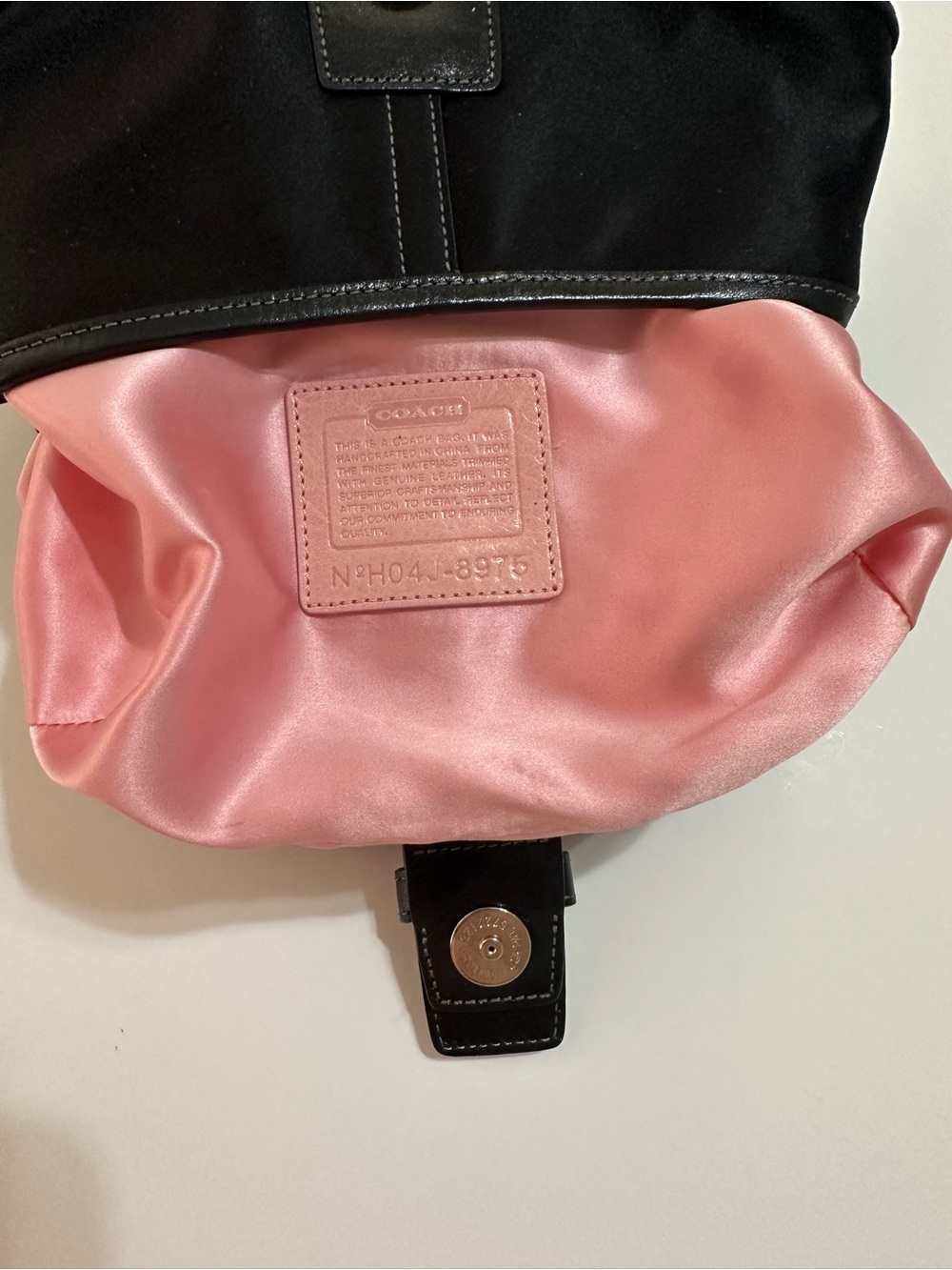 COACH Y2K VINTAGE 2004 MADISON MINI TOP HANDLE CRYSTAL SATIN SUEDE BAG RARE MINT - Picture 6 of 15